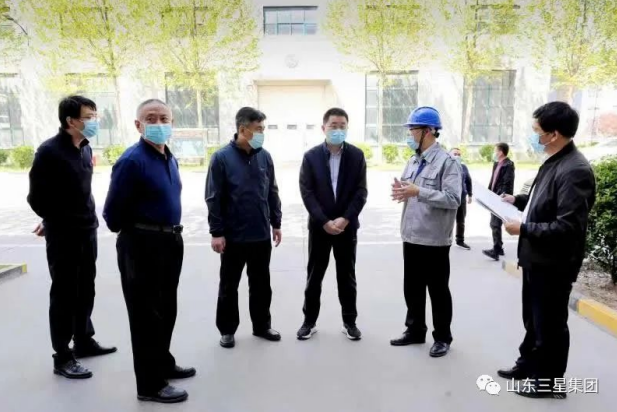 鄒平市委常委、宣傳部長(zhǎng)，副市長(zhǎng)商獻(xiàn)文來山東三星集團(tuán)調(diào)研