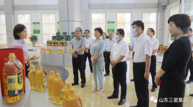 山東省糧食和物資儲備局黨組書記、局長王偉華來山東三星集團調(diào)研