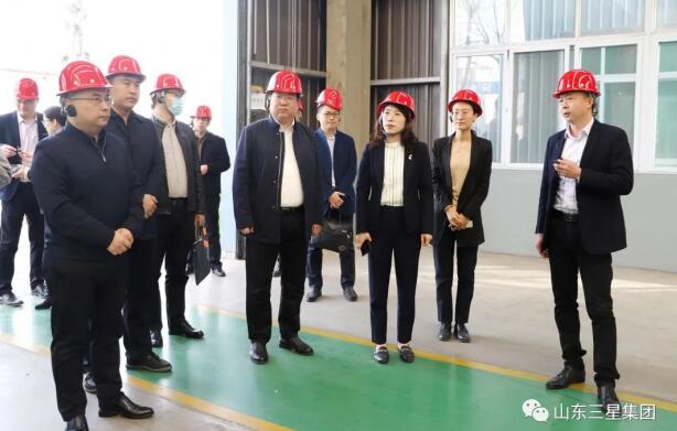 團山東省委青年發(fā)展部部長李小雪來山東三星集團調研